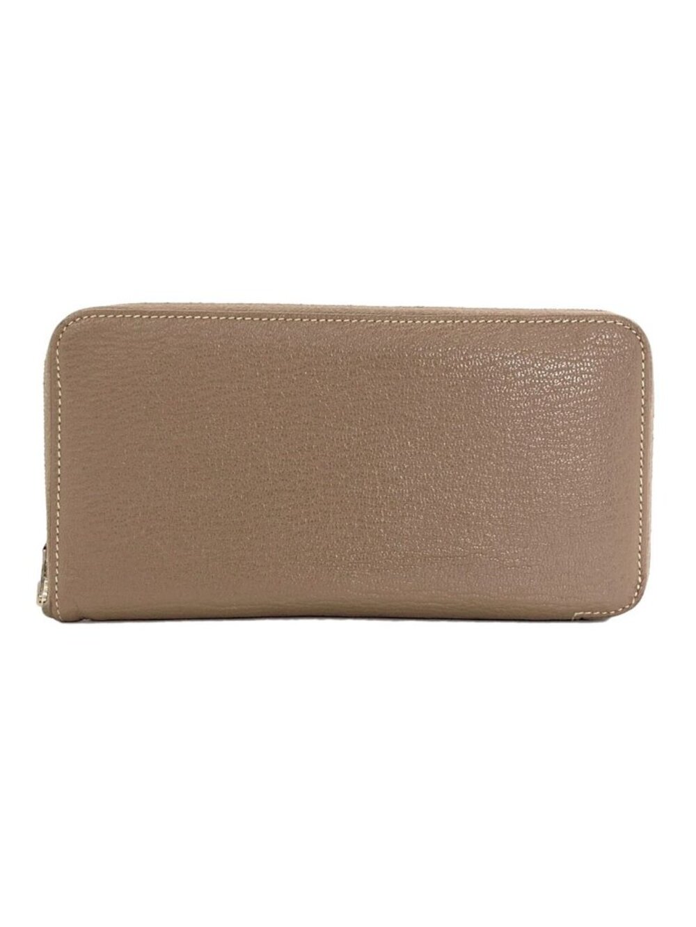 Hermes Azap Classic Long Etaupe Silver Wallet Chevre